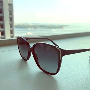 Prada PR 01OS sunglasses Black Grey with gold